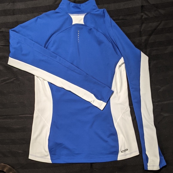 The North Face 1/4 Zip Vapor Wick Blue/White Running Long Sleeve - Size M - Picture 8 of 10